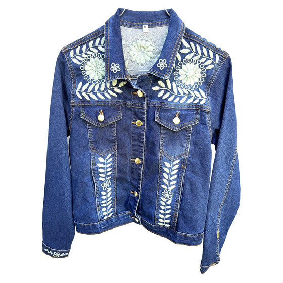Jacke — von Hand gewebt und bestickt in Chiapas, Mexiko