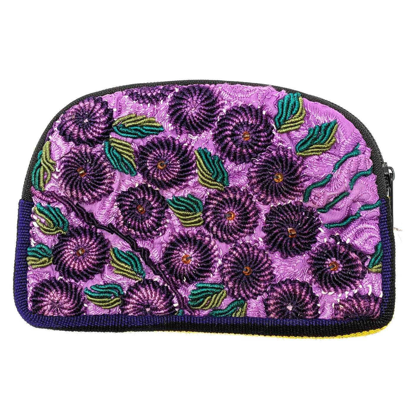 Mittlere Kosmetiktasche — von Hand gewebt und bestickt in Chiapas, Mexiko