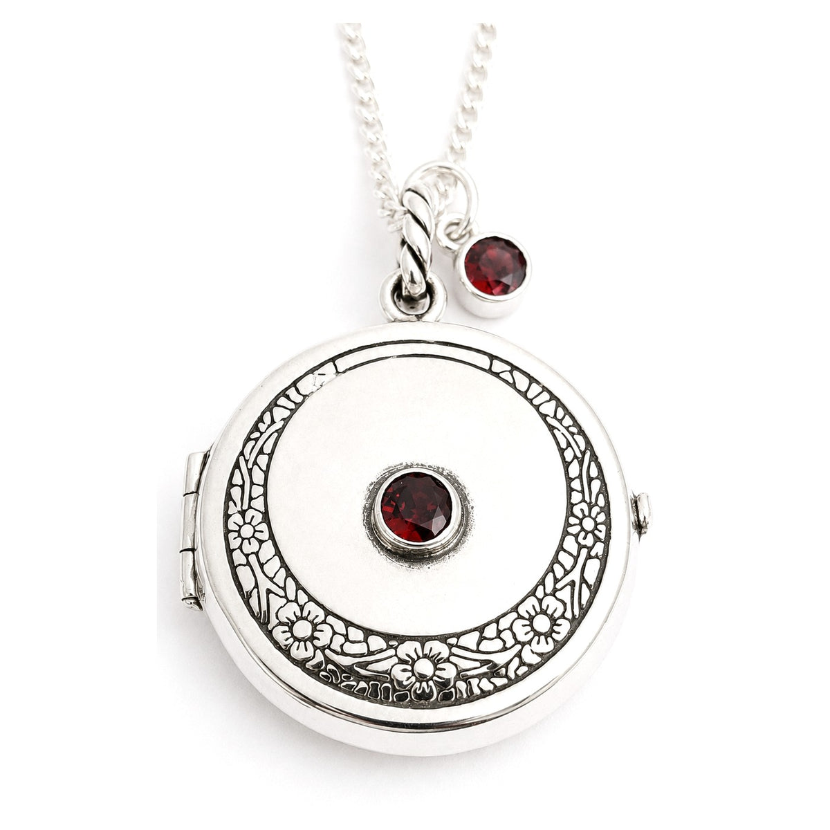 KRISTANIDA II — Relicario aus 925 Sterling Silber, an der Kette getragen