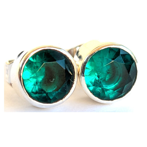 Ohrringe KRISTA — Paar Ohrstecker aus 925 Sterling Silber mit Zirkonia, 5 mm